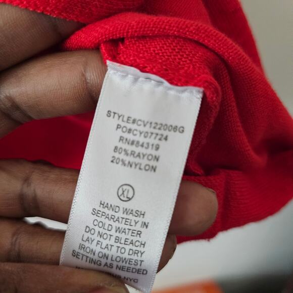 Cyrus Red Sweater Long Sleeve Size XL - Picture 5 of 5